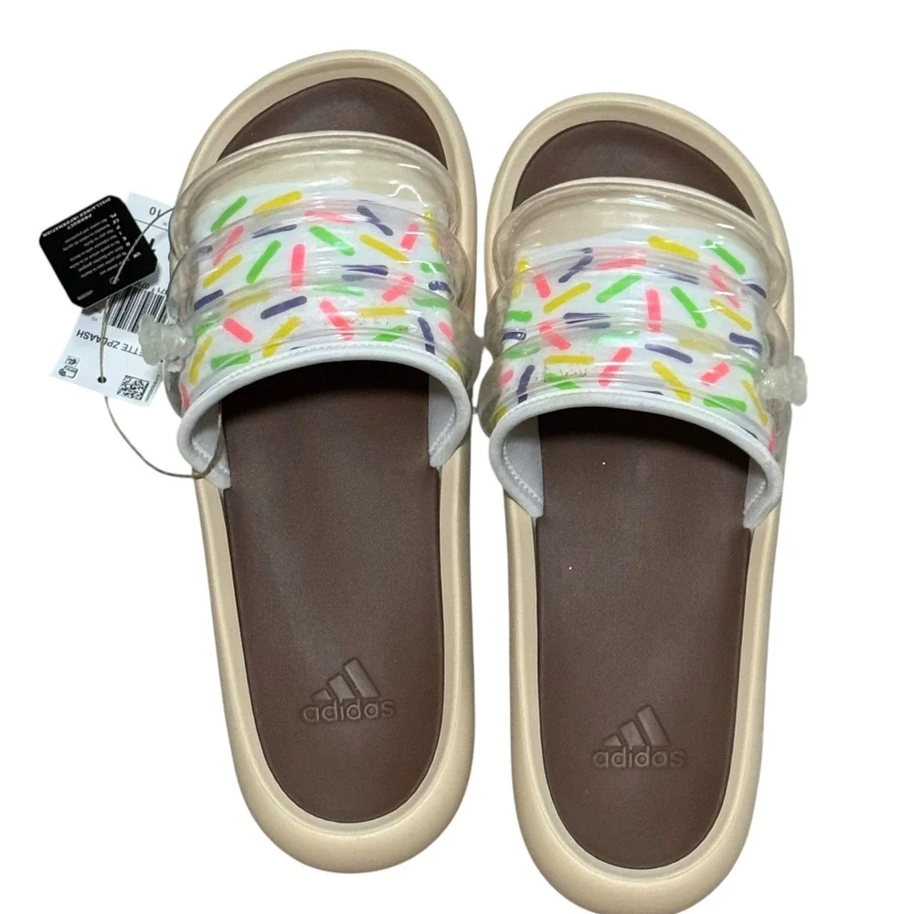 Adidas‎ Adilette Zplaash Jelly Slides Sprinkles Mens 10 W- 11 sandals Beach pool